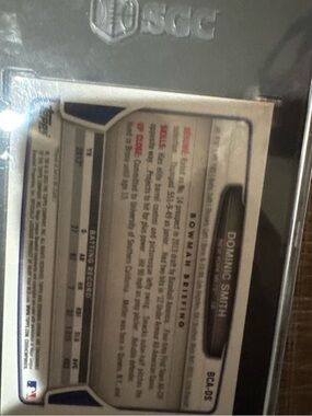 MLB Trading Card Sleeve with Navy and White Accents